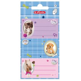 Etichete Scolare Pretty Pets Pisica/caine/cal Set 9