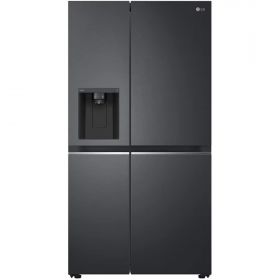 Side by Side LG GSLV71MCTD, Total No Frost, 635 l, Dozator apa, Clasa D, negru