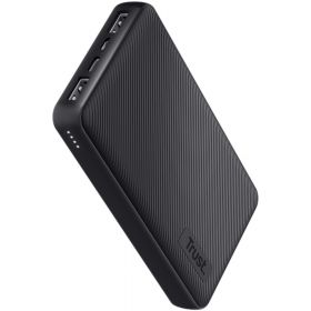 Acumulator extern Trust Primo Eco 24677, 15000 mAh, Ultra-Thin, Negru