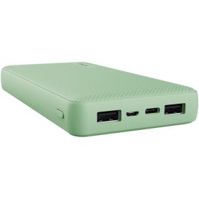 Acumulator extern Trust Primo Eco 25027, Ultra-Thin, 20000 mAh, Verde