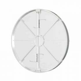 Clapeta antiretur pentru ventilator baie Ø125mm, plastic Alb