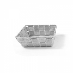 Cos din plastic, gri deschis, inaltime 6 cm, 18x14 cm