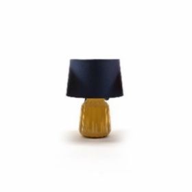 Lampa cu baza ceramica, COLORS, diametru 20 cm, inaltime 33 cm, albastru
