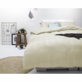 Set lenjerie de pat Montreal, 1 persoana, 140x220 cm, crem