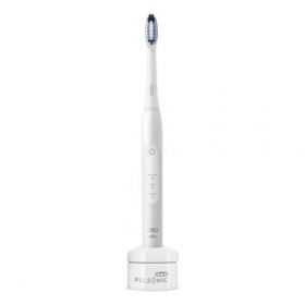 Periuta de dinti electrica Oral-B Pulsonic Slim 2200, 31.000 de miscari pe minut, LED, Alb