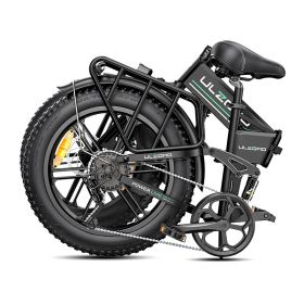 Bicicleta electrica pliabila Ulzomo Dunes 20 E-bike, 750W, 48V 16Ah, autonomie 120km, viteza maxima 40km/h, Black, 20''