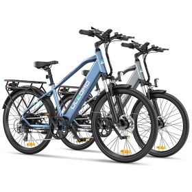 Bicicleta electrica Ulzomo Metro 26 E-bike, 250W, 36V 17Ah, autonomie 100km, viteza maxima 25km/h, Green, 26''