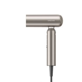Uscator de par compact Dreame Pocket Hair Dryer, 1600W, 110.000 RPM, 70m/s, 5 moduri de temperatura, 300g, ionizare, Gold