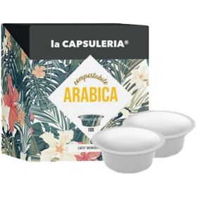 Cafea 100% Arabica Mio, 100 capsule biodegradabile compatibile Lavazza a Modo Mio, La Capsuleria