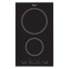 Plita cu inductie Whirlpool Fusion Domino ACM 712 IX, 2 zone, touch, negru