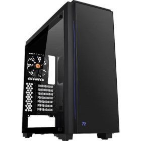 Carcasa Thermaltake Versa C23 Tempered Glass RGB Edition, Negru