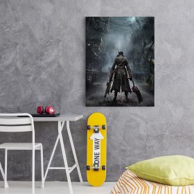 Tablou afis Bloodborne - Material produs:: Tablou canvas pe panza CU RAMA, Dimensiunea:: 30x40 cm