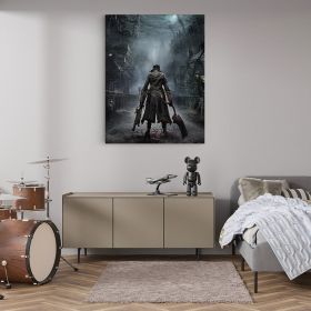 Tablou afis Bloodborne - Material produs:: Tablou canvas pe panza CU RAMA, Dimensiunea:: 30x40 cm