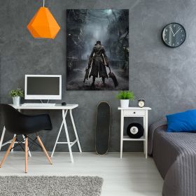 Tablou afis Bloodborne - Material produs:: Tablou canvas pe panza CU RAMA, Dimensiunea:: 30x40 cm