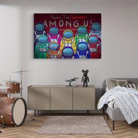 Tablou afis Among Us - Material produs:: Tablou canvas pe panza CU RAMA, Dimensiunea:: 50x70 cm