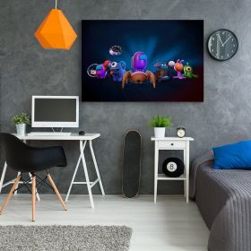 Tablou afis Among Us - Material produs:: Tablou canvas pe panza CU RAMA, Dimensiunea:: 60x80 cm