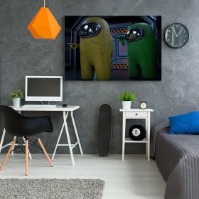 Tablou afis Among Us - Material produs:: Tablou canvas pe panza CU RAMA, Dimensiunea:: 70x100 cm