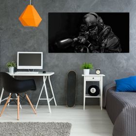 Tablou afis Call of Duty WWII - Material produs:: Tablou canvas pe panza CU RAMA, Dimensiunea:: 70x140 cm