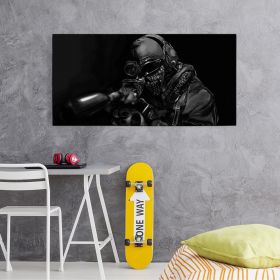 Tablou afis Call of Duty WWII - Material produs:: Tablou canvas pe panza CU RAMA, Dimensiunea:: 70x140 cm