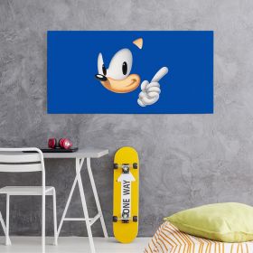 Tablou afis Ariciul Sonic - Material produs:: Poster pe hartie FARA RAMA, Dimensiunea:: 70x140 cm