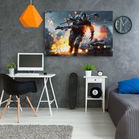 Tablou afis Battlefield - Material produs:: Tablou canvas pe panza CU RAMA, Dimensiunea:: 20x30 cm