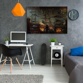 Tablou afis Bloodborne - Material produs:: Tablou canvas pe panza CU RAMA, Dimensiunea:: 50x70 cm