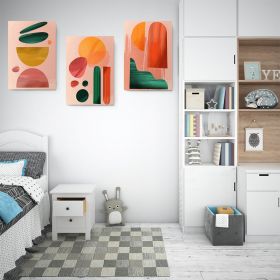 Set 3 tablouri Boho minimalism forme geometrice - Dimensiune multicanvas: 3 tablouri 80x120 cm