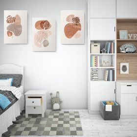 Set 3 tablouri Boho minimalism frunze Monstera - Dimensiune multicanvas: 3 tablouri 30x45 cm