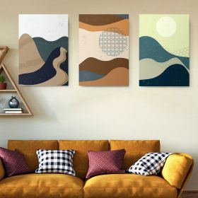 Set 3 tablouri Boho minimalism peisaj - Dimensiune multicanvas: 3 tablouri 80x120 cm