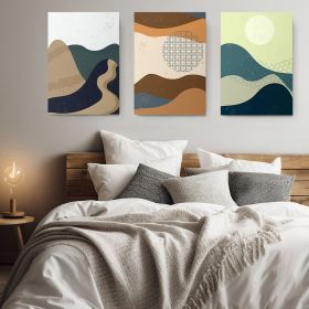 Set 3 tablouri Boho minimalism peisaj - Dimensiune multicanvas: 3 tablouri 80x120 cm