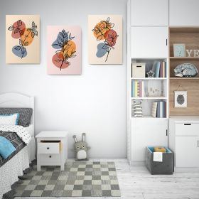 Set 3 tablouri Boho minimalism plante variate - Dimensiune multicanvas: 3 tablouri 50x70 cm