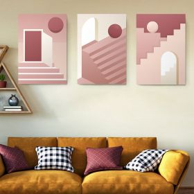 Set 3 tablouri arhitectura minimalista detaliu - Dimensiune multicanvas: 3 tablouri 80x120 cm