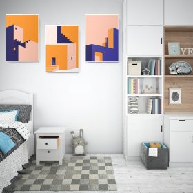 Set 3 tablouri arhitectura moderna - Dimensiune multicanvas: 3 tablouri 80x120 cm