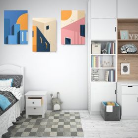 Set 3 tablouri arhitectura moderna detaliu - Dimensiune multicanvas: 3 tablouri 30x45 cm