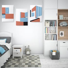 Set 3 tablouri minimalism arhitectura moderna - Dimensiune multicanvas: 3 tablouri 80x120 cm