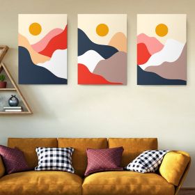 Set 3 tablouri Boho minimalism abstract peisaje - Dimensiune multicanvas: 3 tablouri 50x70 cm