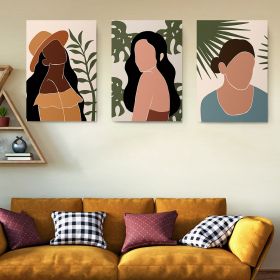 Set 3 tablouri femei multicanvas - Dimensiune multicanvas: 3 tablouri 50x70 cm