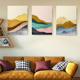 Set 3 tablouri Boho minimalism peisaj dealuri - Dimensiune multicanvas: 3 tablouri 50x70 cm