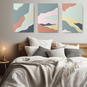 Set 3 tablouri Boho minimalism peisaj detaliu - Dimensiune multicanvas: 3 tablouri 60x90 cm