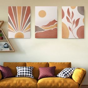 Set 3 tablouri Boho minimalism peisaje - Dimensiune multicanvas: 3 tablouri 40x60 cm