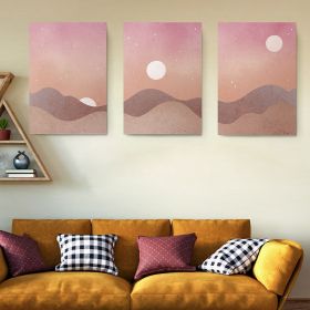 Set 3 tablouri Boho minimalism peisaje - Dimensiune multicanvas: 3 tablouri 30x45 cm