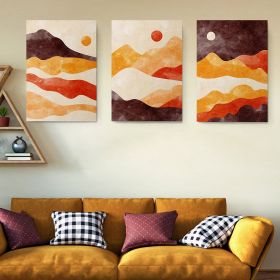 Set 3 tablouri Boho peisaj - Dimensiune multicanvas: 3 tablouri 30x45 cm