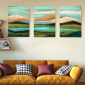Set 3 tablouri Boho peisaje - Dimensiune multicanvas: 3 tablouri 40x60 cm