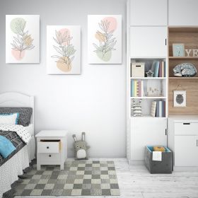Set 3 tablouri Boho minimalism plante - Dimensiune multicanvas: 3 tablouri 40x60 cm