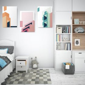 Set 3 tablouri arhitectura moderna minimalista - Dimensiune multicanvas: 3 tablouri 80x120 cm