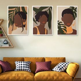 Set 3 tablouri minimalist portrete femei - Dimensiune multicanvas: 3 tablouri 30x45 cm