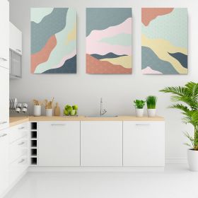 Set 3 tablouri Boho minimalism peisaj detaliu - Dimensiune multicanvas: 3 tablouri 60x90 cm