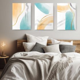 Set 3 tablouri abstracte multicanvas - Dimensiune multicanvas: 3 tablouri 30x45 cm