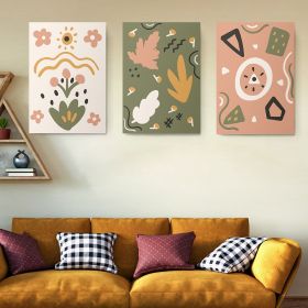 Set 3 tablouri flori plante multicanvas - Dimensiune multicanvas: 3 tablouri 60x90 cm