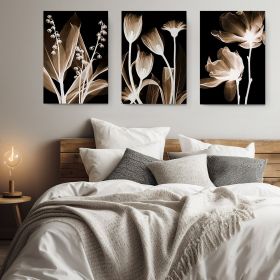 Set 3 tablouri flori variate multicanvas - Dimensiune multicanvas: 3 tablouri 40x60 cm